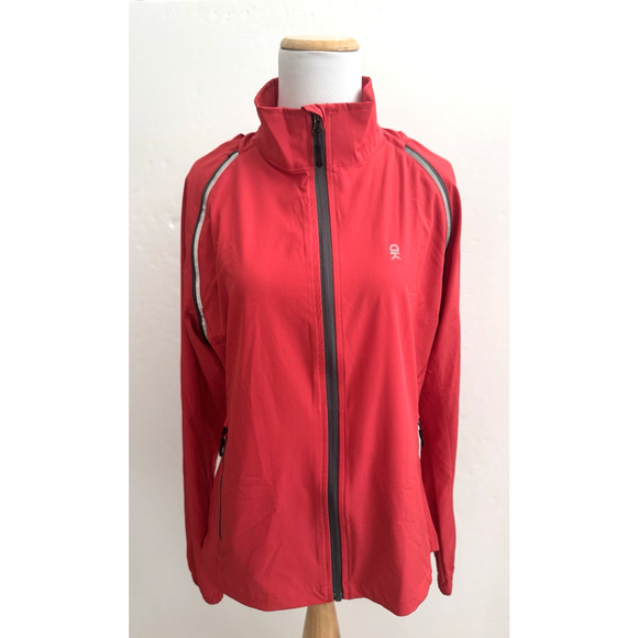 Little Donkey Andy Jacket Convertible Vest Large Cycling Golf Outdoor Red UPF 50 - Picture 1 of 12